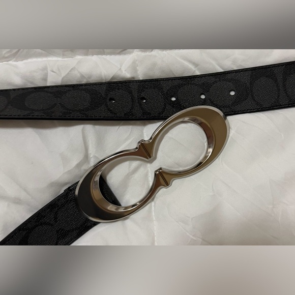 Coach Black Belt with Silver Buckle - Picture 3 of 7